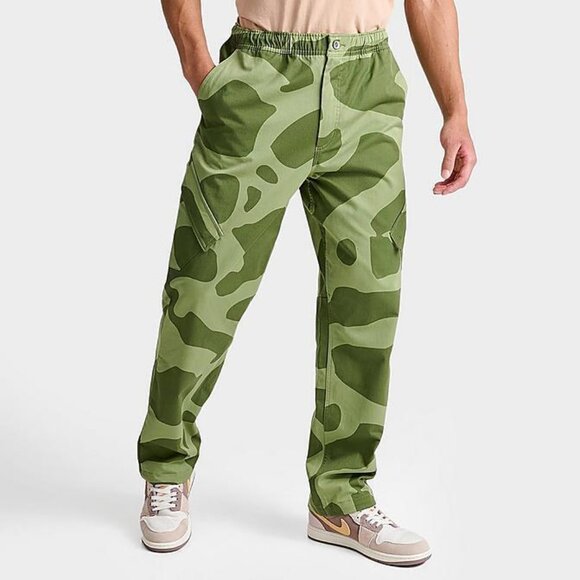 NWT Jordan Essentials Elephant Print Camo Sky Lt Olive Pant FD745-340 Sz. Small - Picture 6 of 6